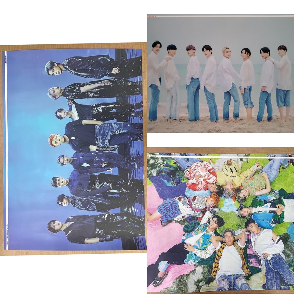 Ateez Fever pt.1 Inception Thanxx official kpop album poster set